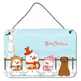 Caroline'S Treasures Merry Christmas Carolers Briard Brown Wall Or Door Hanging Prints Bb2413Ds812, 8 X 12, Multicolor