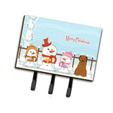 Caroline'S Treasures Christmas Carolers Merry Briard Brown Leash Or Key Holder Bb2413Th68, Triple