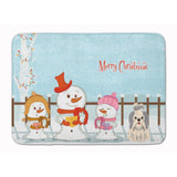 Caroline'S Treasures Merry Christmas Shih Tzu Silver White Floor Mat, 19 X 27, Multicolor