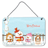 Caroline'S Treasures Merry Christmas Carolers Shih Tzu Red White Wall Or Door Hanging Prints Bb2418Ds812, 8 X 12, Mult
