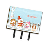 Caroline'S Treasures Christmas Carolers Merry Shih Tzu Red White Leash Or Key Holder Bb2418Th68, Triple