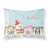 Caroline'S Treasures Merry Christmas Carolers Shih Tzu Black White Fabric Standard Pillowcase Bb2419Pillowcase, Multicolor