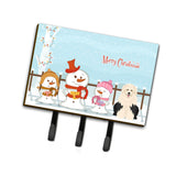 Caroline'S Treasures Merry Christmas Carolers Old English Sheepdog Leash Or Key Holder Bb2427Th68, Triple, Multicolor
