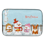 Caroline'S Treasures Bb2431Ddm Dish Drying Mat, 14 X 21, Christmas Carolers