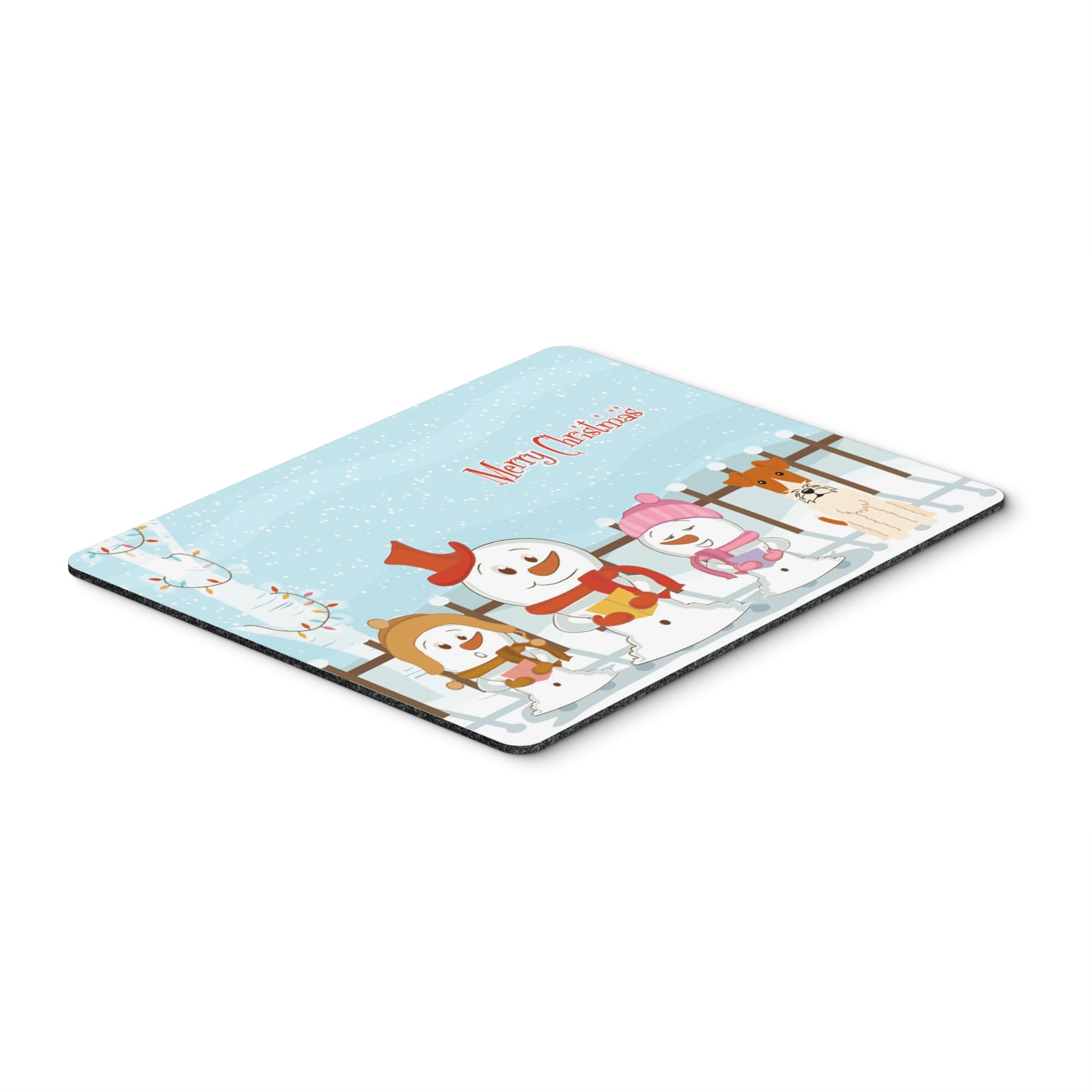 Caroline'S Treasures Merry Christmas Carolers Wire Fox Terrier Mouse Pad, Multicolor, 7.75X9.25 (Bb2432Mp)