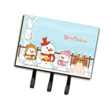 Caroline'S Treasures Merry Christmas Carolers Pekingnese Red White Leash Or Key Holder Bb2434Th68, Triple, Multicolor