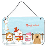 Caroline'S Treasures Christmas Carolers Merry Pekingnese Fawn Sable Wall Or Door Hanging Prints Bb2435Ds812, 8 X 12