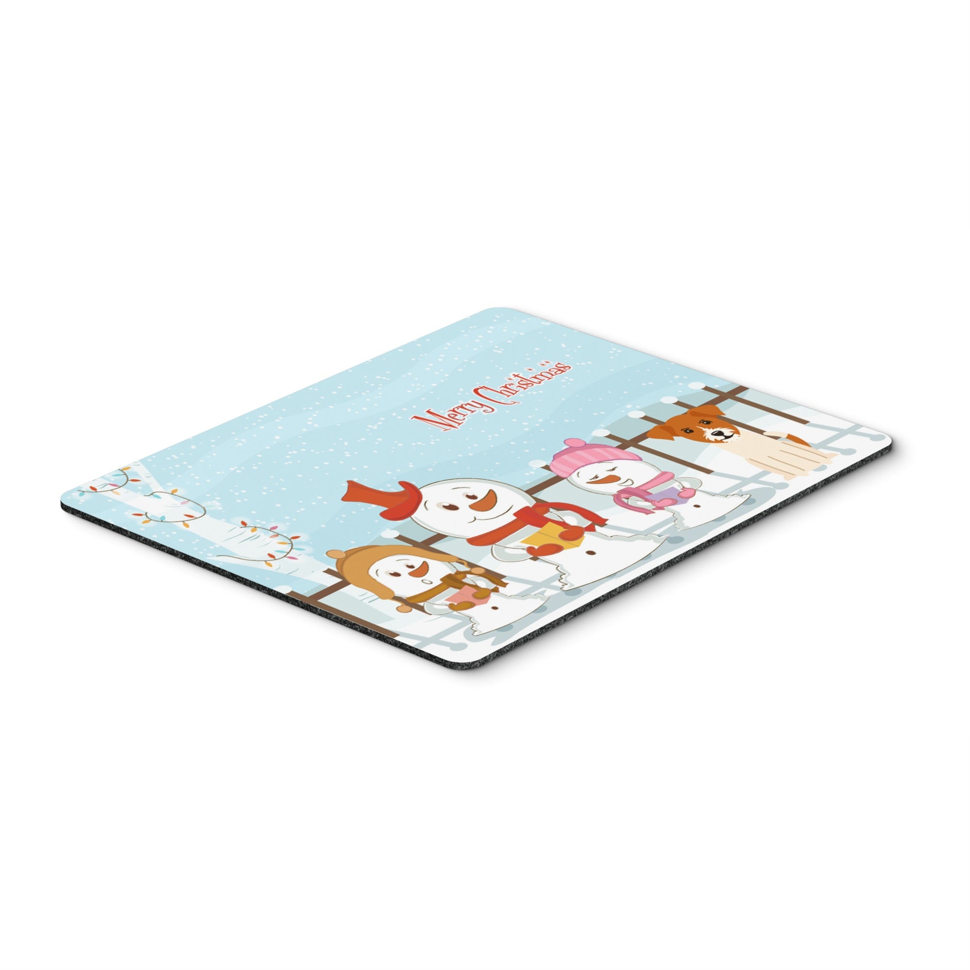 Caroline'S Treasures Merry Christmas Jack Russell Terrier Mouse Pad, Multicolor, 7.75X9.25 (Bb2439Mp)