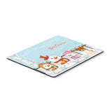 Caroline'S Treasures Merry Christmas Jack Russell Terrier Mouse Pad, Multicolor, 7.75X9.25 (Bb2439Mp)