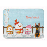 Caroline'S Treasures Merry Christmas English Toy Terrier Floor Mat, 19 X 27, Multicolor