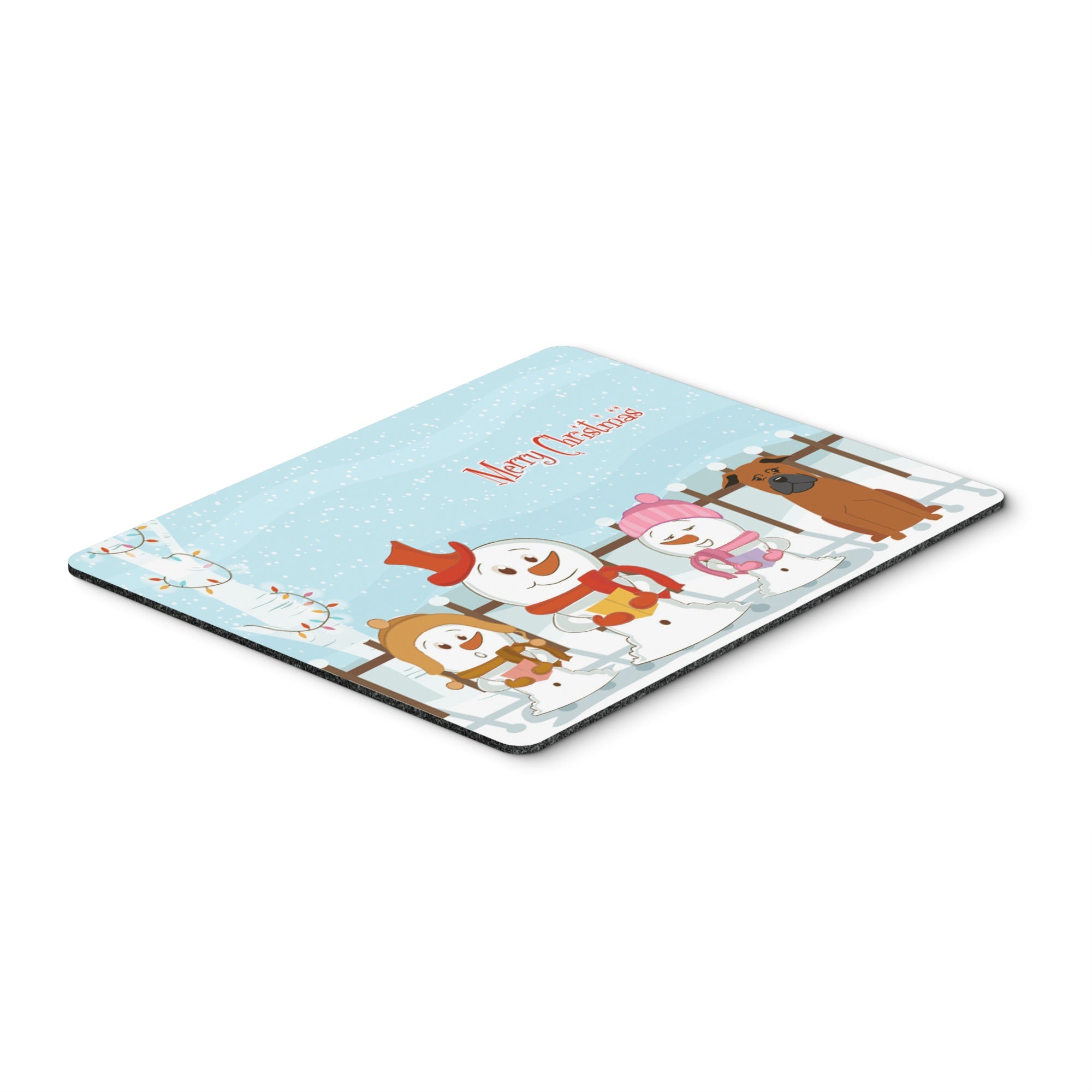 Caroline'S Treasures Merry Christmas Chinese Chongqing Dog Mouse Pad, Multicolor, 7.75X9.25 (Bb2442Mp)