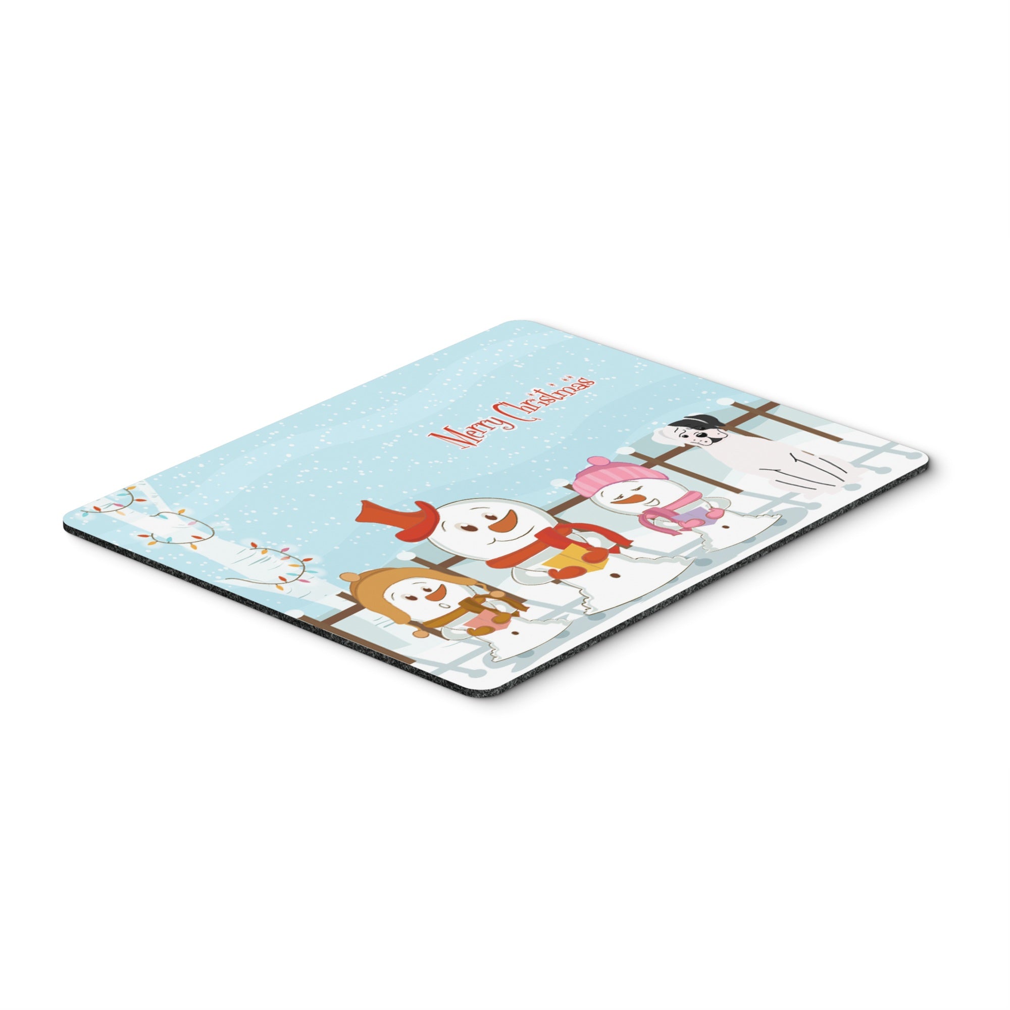 Caroline'S Treasures Merry Christmas Carolers White Boxer Cooper Mouse Pad, Multicolor, 7.75X9.25 (Bb2445Mp)