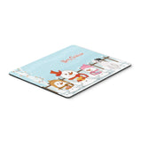 Caroline'S Treasures Merry Christmas Carolers White Boxer Cooper Mouse Pad, Multicolor, 7.75X9.25 (Bb2445Mp)
