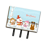 Caroline'S Treasures Merry Christmas Carolers Flashy Fawn Boxer Leash Or Key Holder Bb2447Th68, Triple, Multicolor