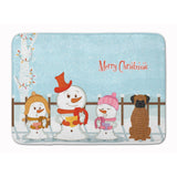 Caroline'S Treasures Merry Christmas Carolers Brindle Boxer Floor Mat, 19 X 27, Multicolor