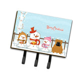Caroline'S Treasures Merry Christmas Carolers English Bulldog Red Leash Or Key Holder Bb2453Th68, Triple, Multicolor