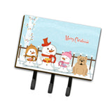 Caroline'S Treasures Merry Christmas Carolers English Bulldog Fawn Leash Or Key Holder Bb2455Th68, Triple, Multicolor