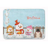 Caroline'S Treasures Christmas English Bulldog Grey Brindle Floor Mat, 19 X 27, Multicolor