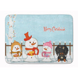 Caroline'S Treasures Christmas Wire Haired Dachshund Dapple Floor Mat, 19 X 27, Multicolor