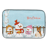 Caroline'S Treasures Bb2466Ddm Dish Drying Mat, 14 X 21, Christmas Carolers