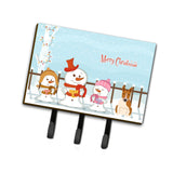 Caroline'S Treasures Merry Christmas Carolers Bull Terrier Red White Leash Or Key Holder Bb2466Th68, Triple, Multicolor