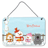 Caroline'S Treasures Christmas Carolers Merry Chow Blue Wall Or Door Hanging Prints Bb2470Ds812, 8 X 12