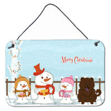Caroline'S Treasures Christmas Carolers Merry Chow Chocolate Wall Or Door Hanging Prints Bb2472Ds812, 8 X 12