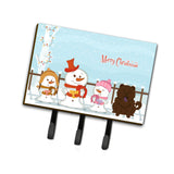 Caroline'S Treasures Christmas Carolers Merry Chow Chocolate Leash Or Key Holder Bb2472Th68, Triple