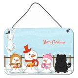 Caroline'S Treasures Christmas Carolers Merry Chow Black Wall Or Door Hanging Prints Bb2474Ds812, 8 X 12