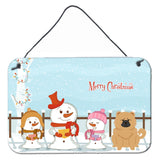 Caroline'S Treasures Merry Christmas Carolers Chow Cream Wall Or Door Hanging Prints Bb2475Ds812, 8 X 12, Multicolor
