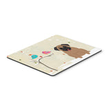 Caroline'S Treasures Christmas Presents Between Friends Pug Brown Mouse Pad, Multicolor, 7.75X9.25 (Bb2477Mp)