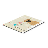 Caroline'S Treasures Christmas Presents Between Friends Pug Brown Mouse Pad, Multicolor, 7.75X9.25 (Bb2479Mp)