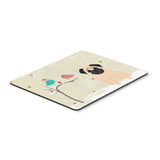 Caroline'S Treasures Christmas Presents Between Friends Pug Fawn Mouse Pad, Multicolor, 7.75X9.25 (Bb2480Mp)