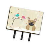 Caroline'S Treasures Christmas Presents Between Friends French Bulldog Cream Leash Or Key Holder Bb2482Th68, Triple, Multicolo