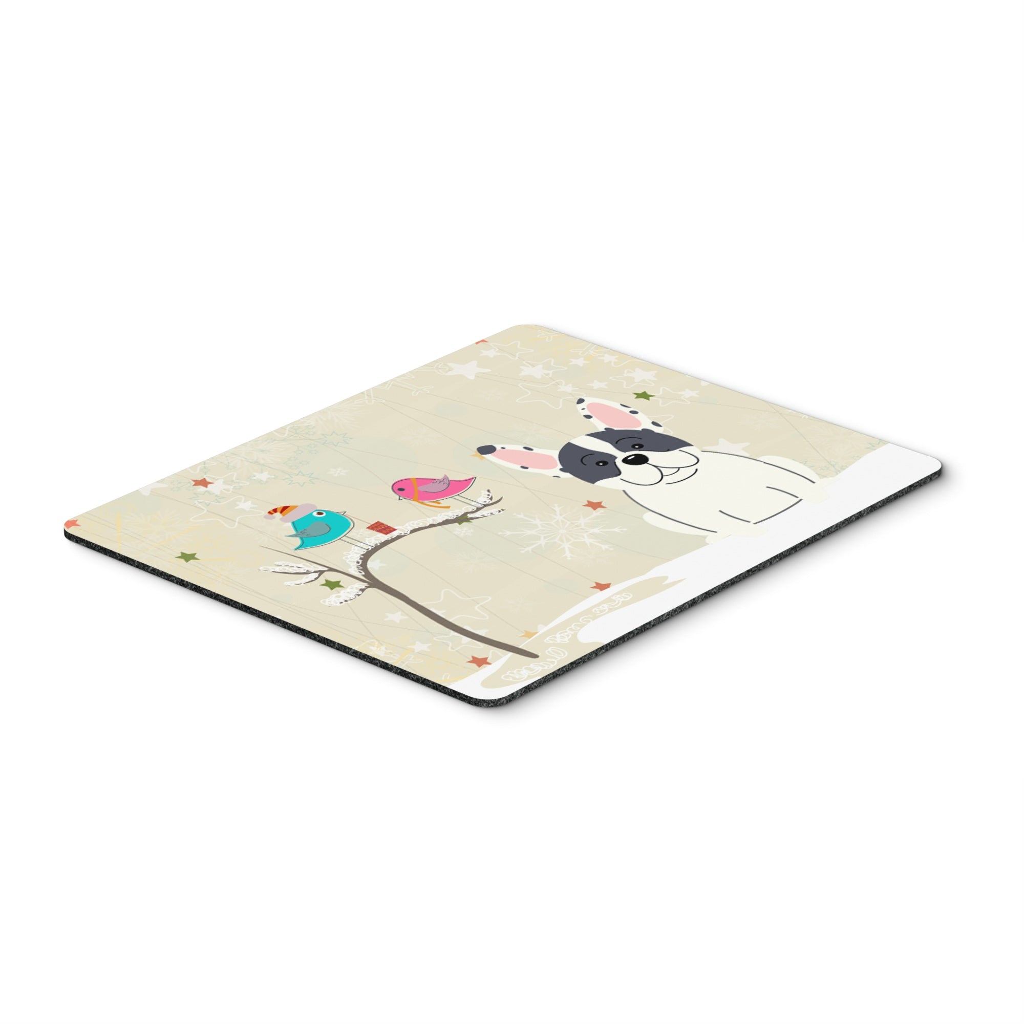 Caroline'S Treasures Christmas Presents, French Bulldog Piebald Mouse Pad, Multicolor, 7.75X9.25 (Bb2483Mp)