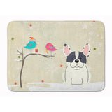 Caroline'S Treasures Christmas French Bulldog Piebald Floor Mat, 19 X 27, Multicolor