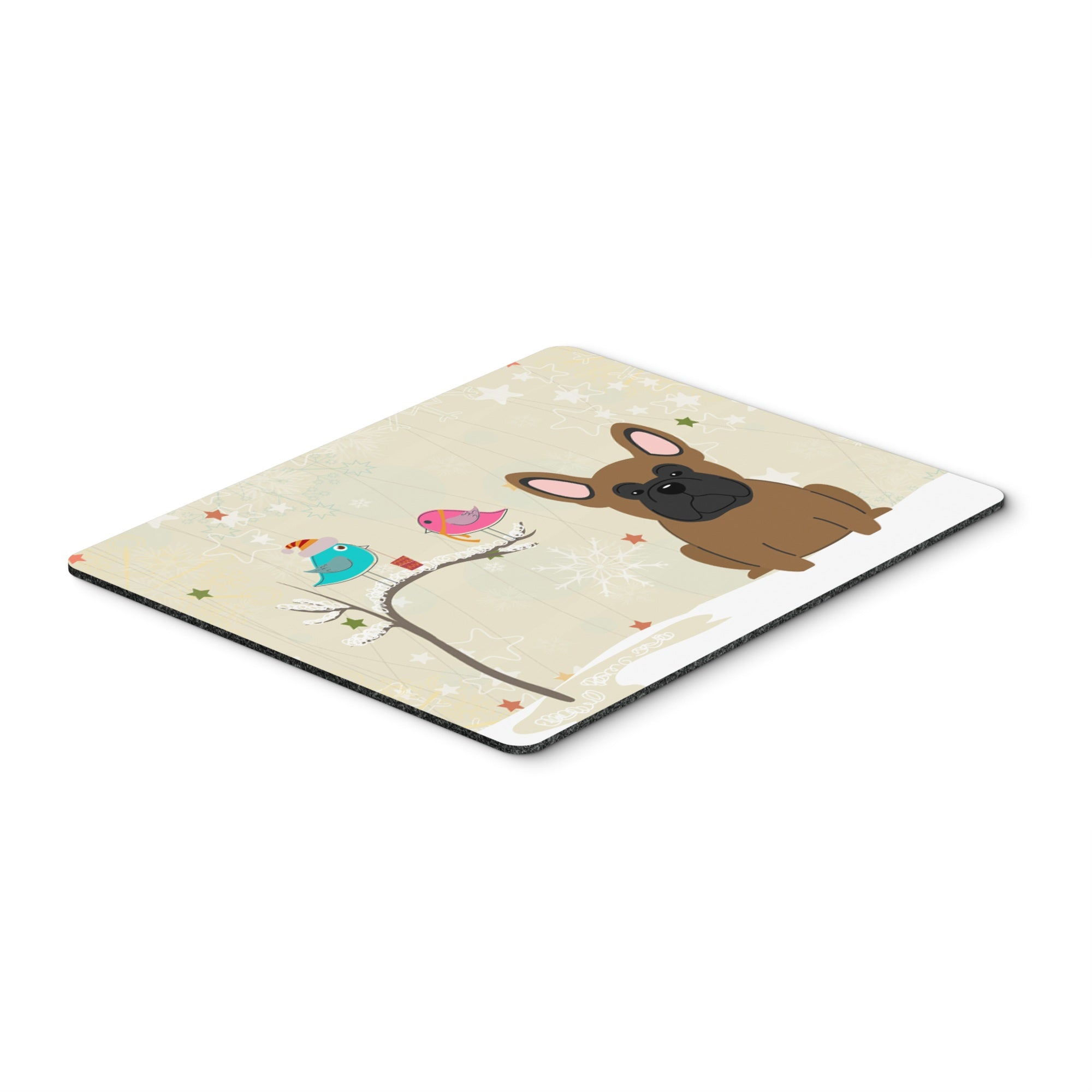 Caroline'S Treasures Christmas Presents, French Bulldog Brown Mouse Pad, Multicolor, 7.75X9.25 (Bb2485Mp)
