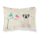 Caroline'S Treasures Christmas Presents Between Friends Mastiff Brindle White Fabric Standard Pillowcase Bb2488Pillowcase, Mul