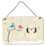 Caroline'S Treasures Christmas Presents Friends Lowchen Wall Or Door Hanging Prints Bb2491Ds812, 8 X 12