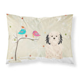 Caroline'S Treasures Christmas Presents Between Friends Lowchen Fabric Standard Pillowcase Bb2491Pillowcase, Multicolor