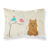Caroline'S Treasures Christmas Presents Friends Norwich Terrier Fabric Standard Pillowcase Bb2492Pillowcase