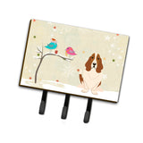Caroline'S Treasures Christmas Presents Between Friends Basset Hound Leash Or Key Holder Bb2493Th68, Triple, Multicolor