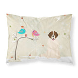 Caroline'S Treasures Christmas Presents Between Friends Moscow Watchdog Fabric Standard Pillowcase Bb2499Pillowcase, Multicolo