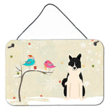 Caroline'S Treasures Christmas Presents Between Friends Russo-European Laika Spitz Wall Or Door Hanging Prints Bb2501Ds812, 8,