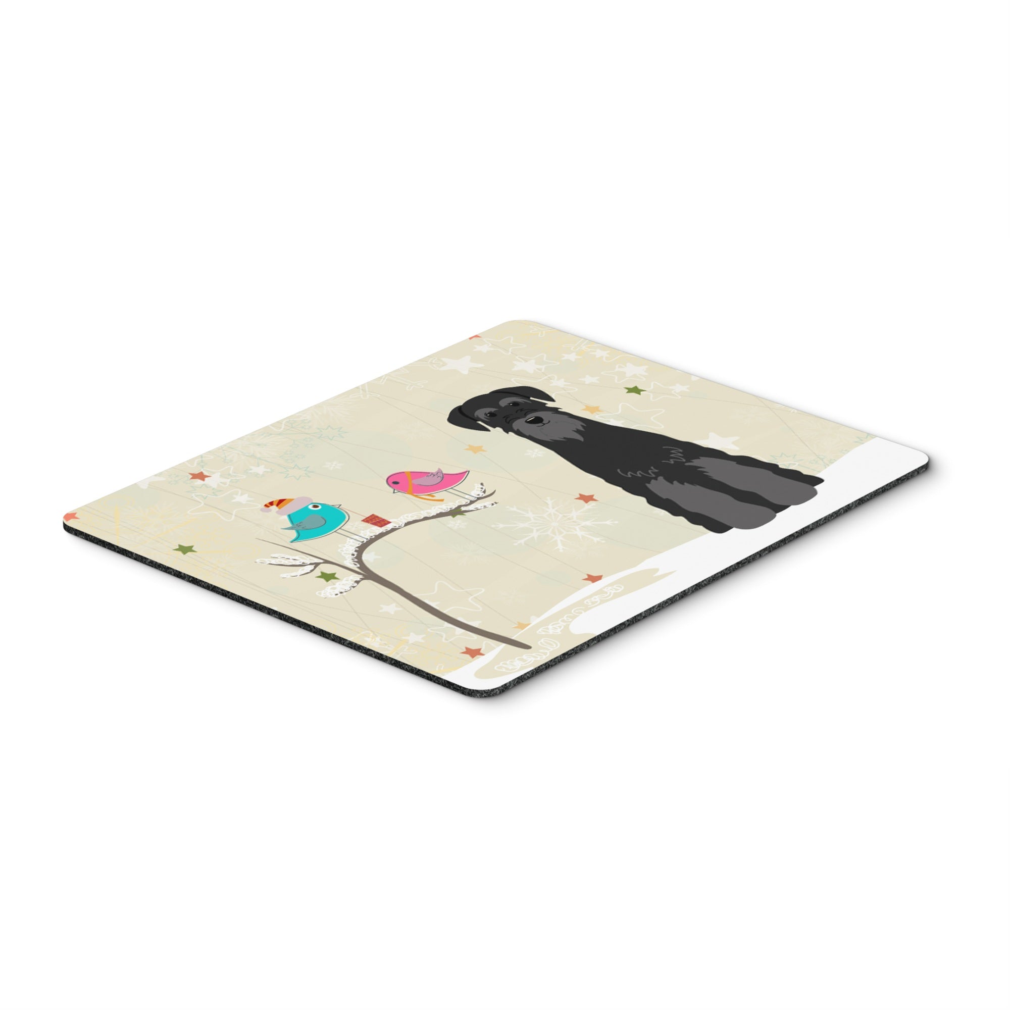 Caroline'S Treasures Christmas Presents, Standard Schnauzer Black Mouse Pad, Multicolor, 7.75X9.25 (Bb2504Mp)