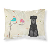 Caroline'S Treasures Christmas Presents Between Friends Schnauzer Black Fabric Standard Pillowcase Bb2504Pillowcase, Multicolo