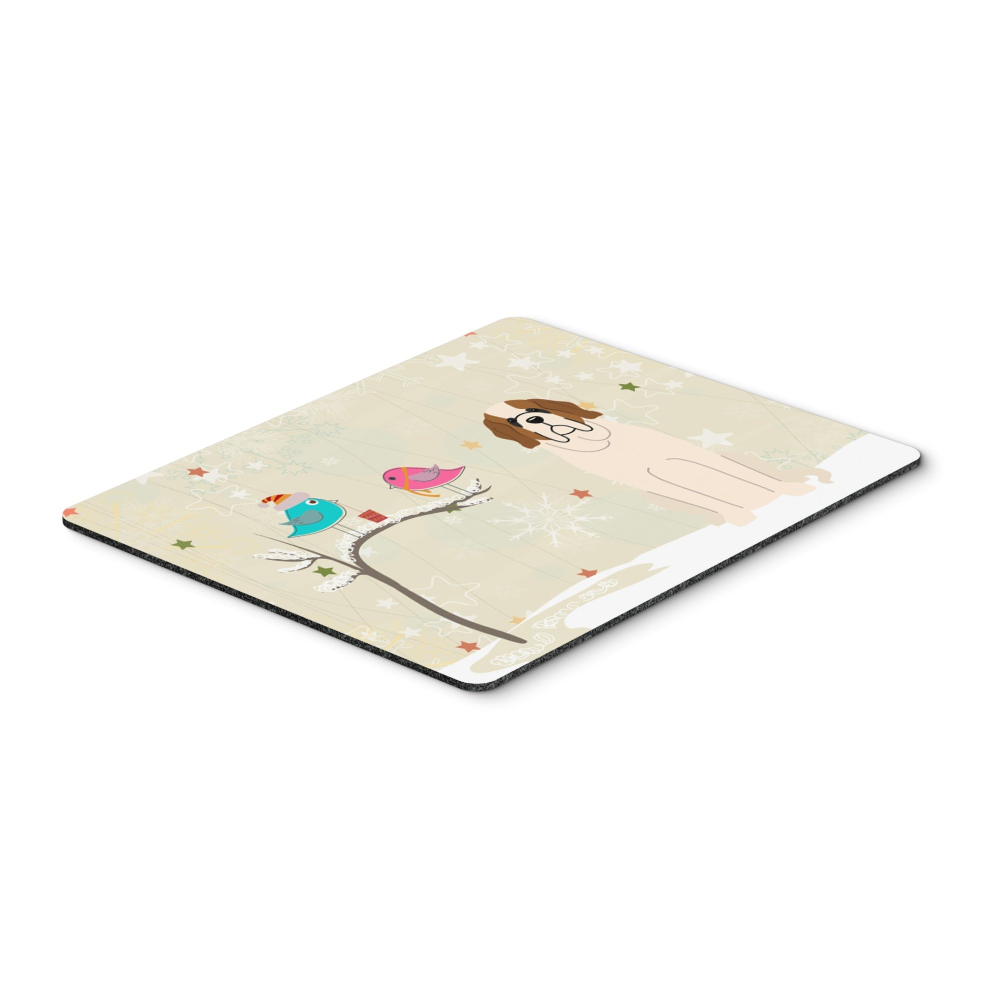 Caroline'S Treasures Christmas Presents, Saint Bernard Mouse Pad, Multicolor, 7.75X9.25 (Bb2507Mp)