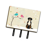 Caroline'S Treasures Christmas Presents Between Friends Greater Swiss Mountain Dog Leash Or Key Holder Bb2509Th68, Triple, Mul