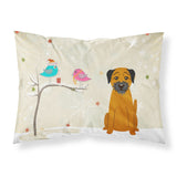 Caroline'S Treasures Christmas Presents Between Friends Border Terrier Fabric Standard Pillowcase Bb2511Pillowcase, Multicolor