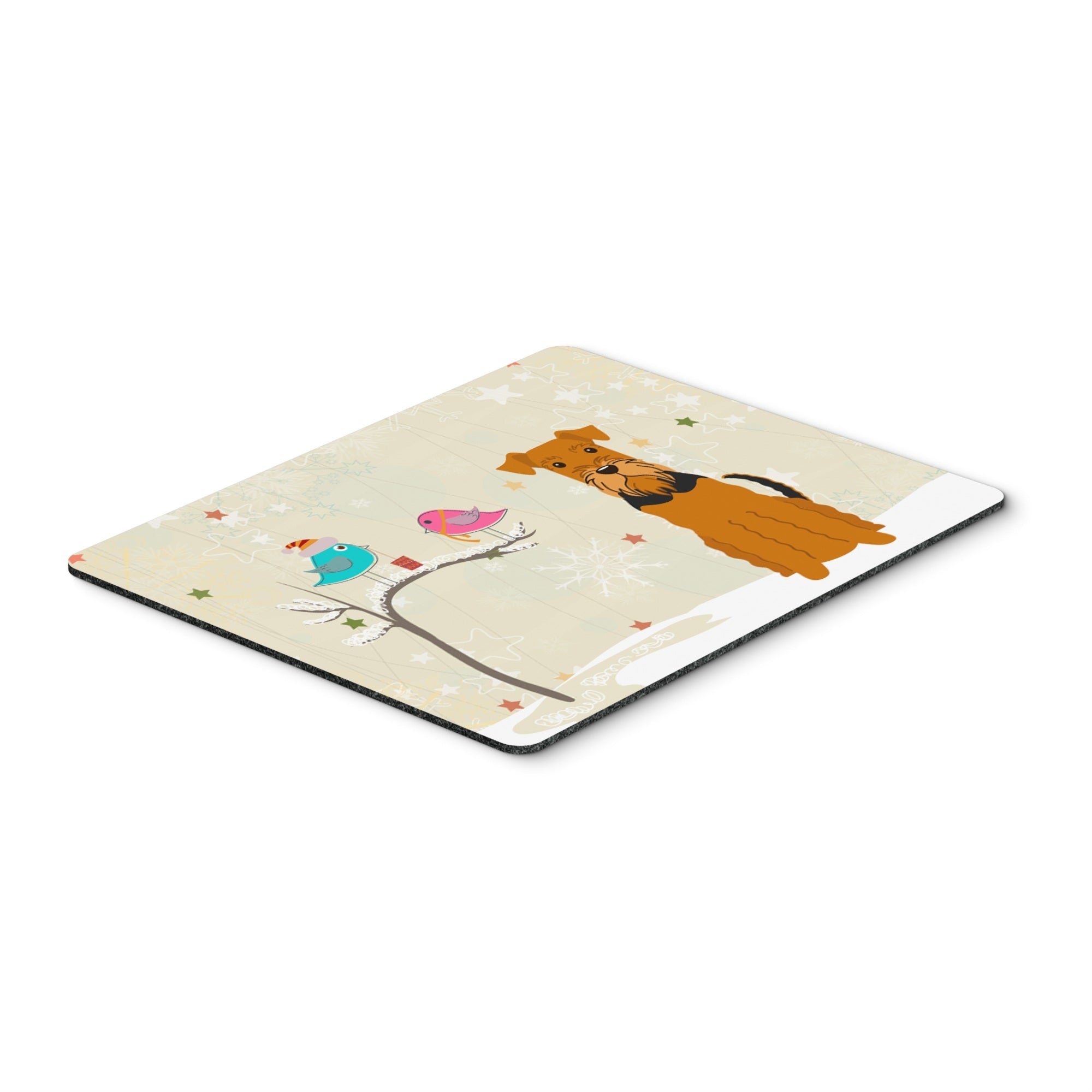 Caroline'S Treasures Christmas Presents Between Friends Airedale Mouse Pad, Multicolor, 7.75X9.25 (Bb2513Mp)